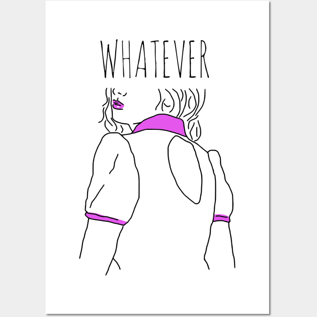 whatever - minimal portrait Wall Art by FandomizedRose